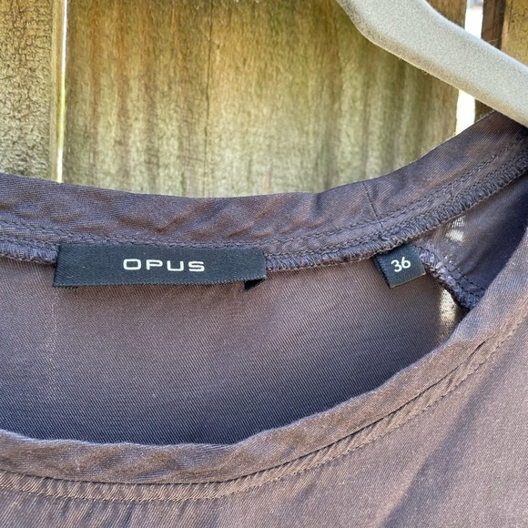 Opus Viscose T-shirt model 'Finya' in Dark Grey - Picture 7 of 12